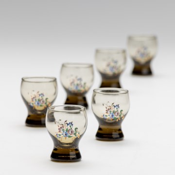 Lot 6x verre à shot fumé bouquet n°2