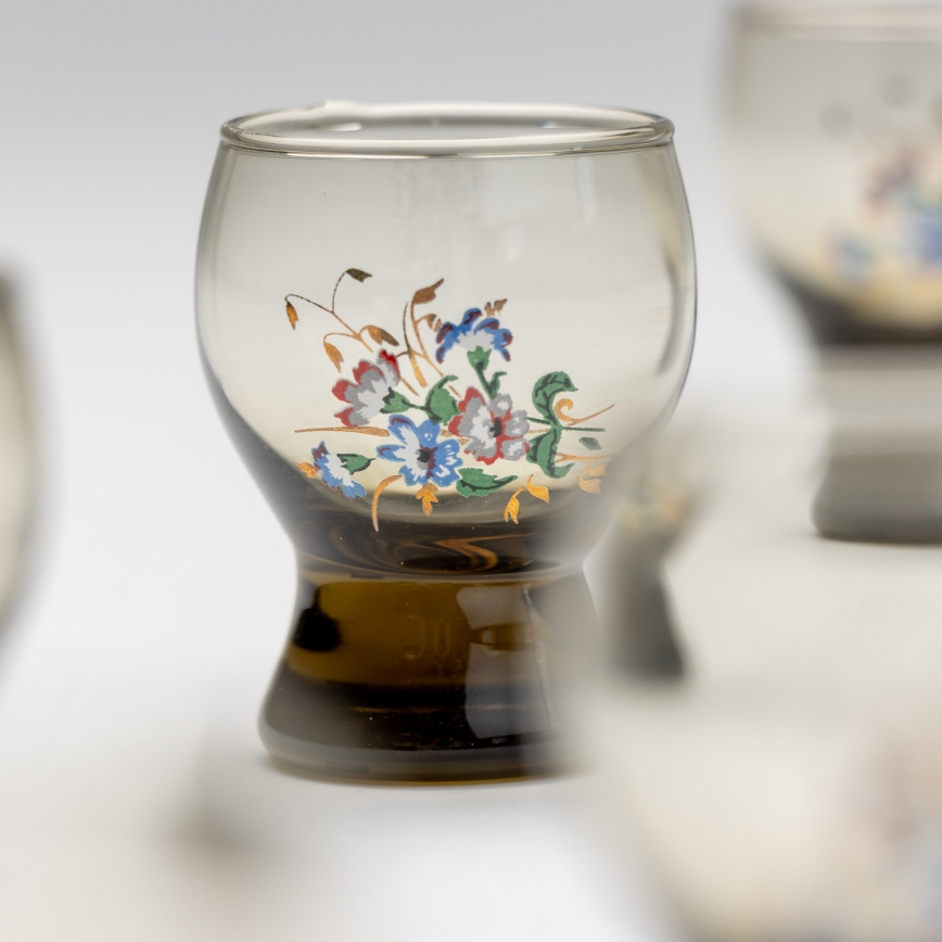 Lot 6x verre à shot fumé bouquet n°2