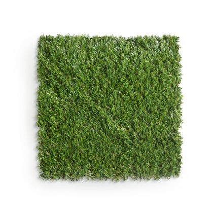 Lot de 11 dalles de gazon synthétique 30x30 cm, hauteur 20 mm, vert