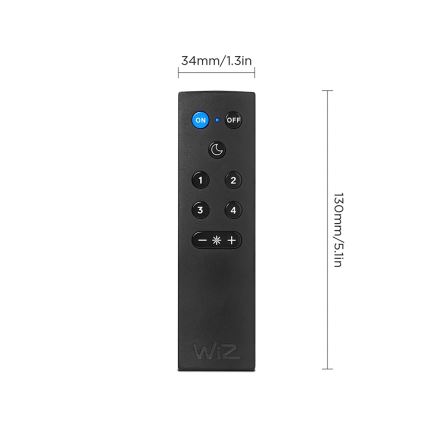 Lot de 2 ampoules LED RGBW dimmables A60 E27/9W/230V 2200-6500K Wi-Fi + télécommande - WiZ