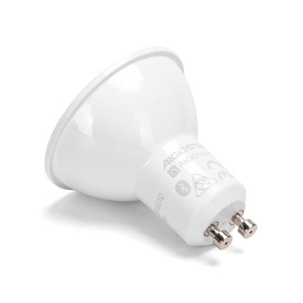 Lot de 2 ampoules LED RGBW dimmables MESH Smart GU10/6,5 W/230 V 2700–6500 K + télécommande - Aigostar