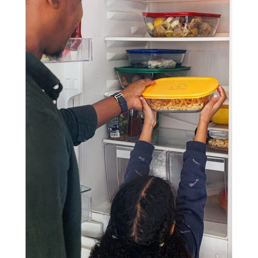 Lot de 2 boîtes alimentaires en verre PYREX 1,2/2,5 l
