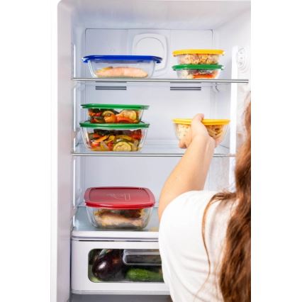 Lot de 2 boîtes alimentaires en verre PYREX 1,2/2,5 l