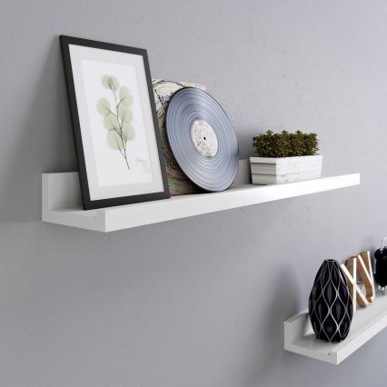 Lot de 2 étagères murales SHELFY, blanches