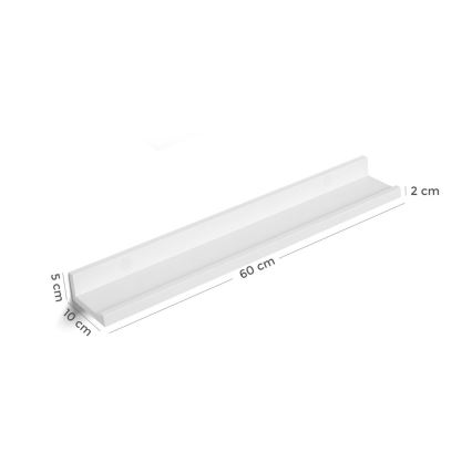 Lot de 2 étagères murales SHELFY, blanches