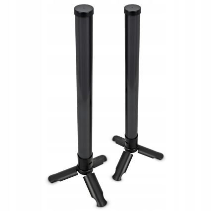 Lot de 2 lampes de table LED RGBIC dimmables, 5 W/5 V, noir + télécommande