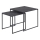 Lot de 2 tables basses ALMA, finition anthracite