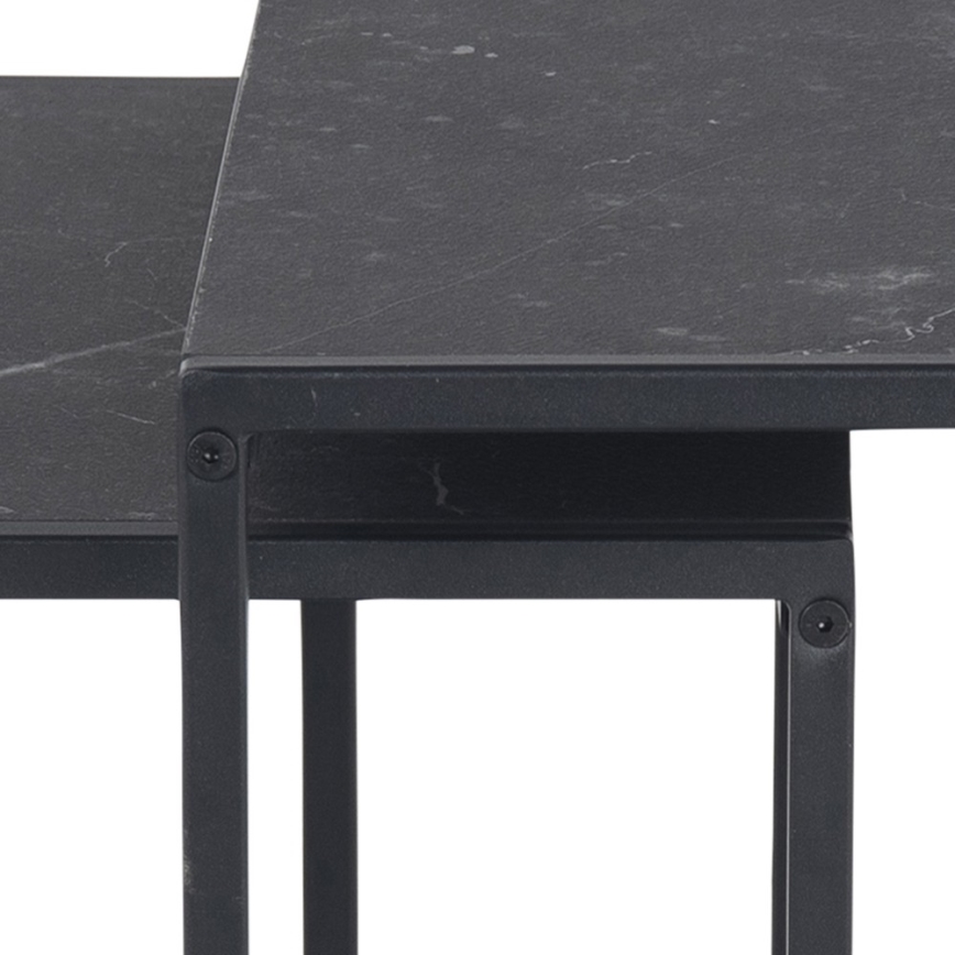 Lot de tables basses ALMA 2 pcs anthracite