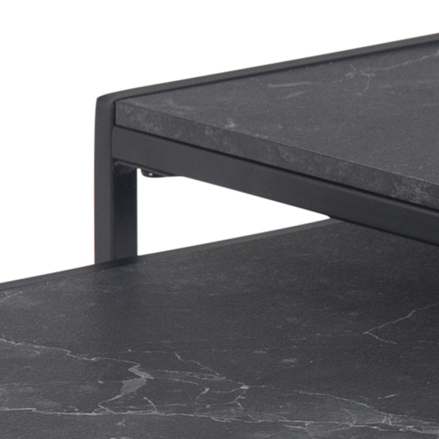 Lot de tables basses ALMA 2 pcs anthracite