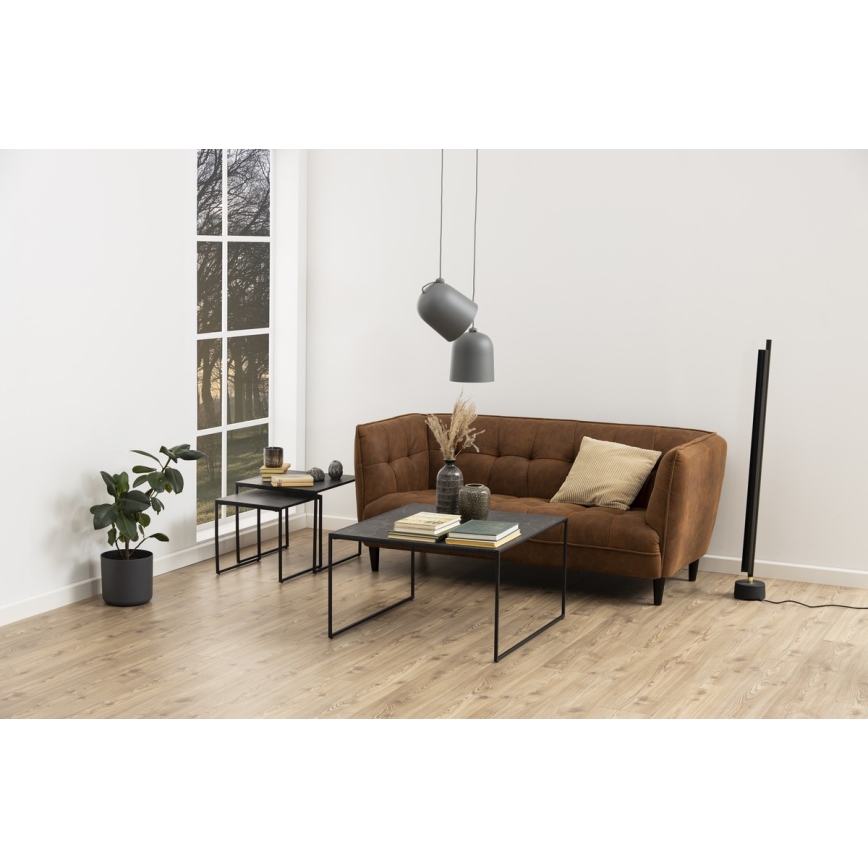 Lot de tables basses ALMA 2 pcs anthracite