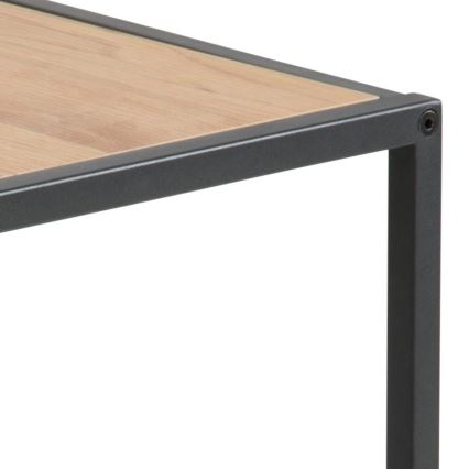 Lot de tables basses SARON 2 pcs chêne/noir
