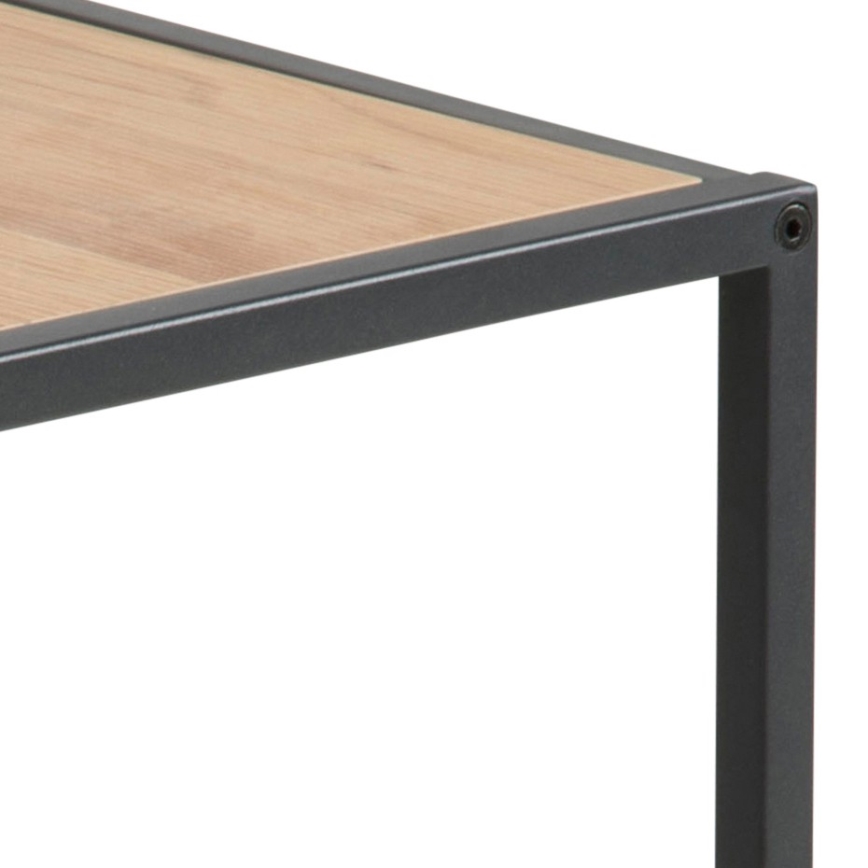 Lot de tables basses SARON 2 pcs chêne/noir