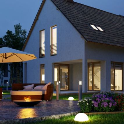 LOT x5 Lampe solaire LED/1,2V multicolore