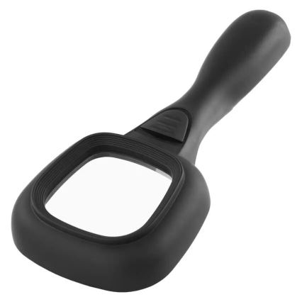 Loupe 2,5xZOOM avec un rétro-éclairage et lumière UV LED/UV/2xAAA