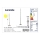 Lucande - Lampada da terra LED dimmerabile MARGEAU 7xLED/4,7W/230V