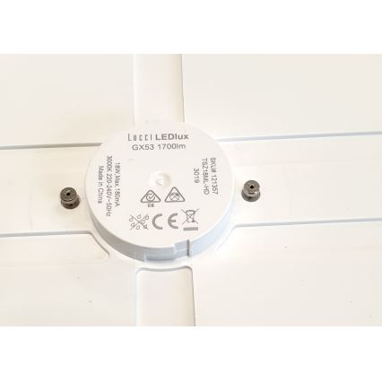 Lucci air 121357 - Plafoniera LED per ventilatore LED/18W/230V