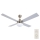 Lucci Air 210334 - Ventilatore da soffitto AIRFUSION QUEST 1xE27/60W/230V legno/cromo opaco + telecomando