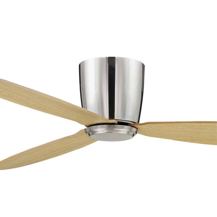 Lucci air 210519 - Deckenventilator AIRFUSION RADAR glänzendes Chrom/Holz + Fernbedienung