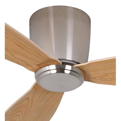 Lucci air 210519 - Deckenventilator AIRFUSION RADAR glänzendes Chrom/Holz + Fernbedienung