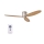 Lucci air 210519 - Deckenventilator AIRFUSION RADAR glänzendes Chrom/Holz + Fernbedienung