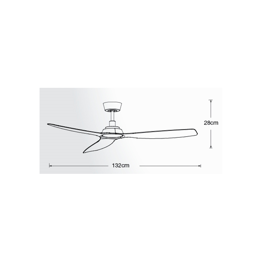 Lucci Air 210650 - Ventilatore da soffitto MOTO bianco + telecomando