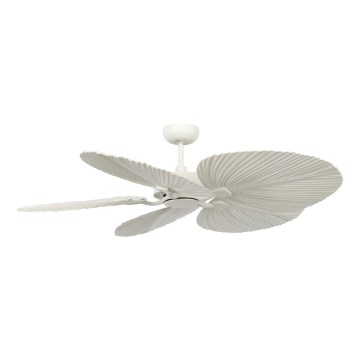 Lucci Air 21065449 - Deckenventilator BALI d 132 cm weiß/cremefarben + Fernbedienung