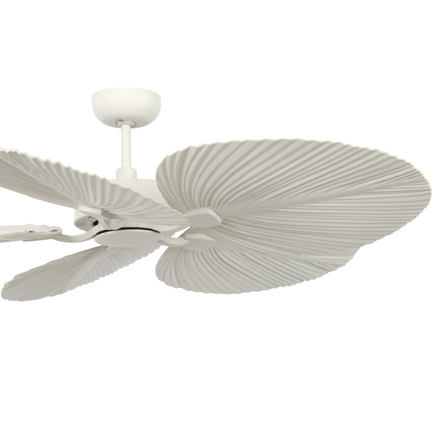 Lucci Air 21065449 - Ventilatore da soffitto BALI diametro 132 cm bianco/color crema + telecomando