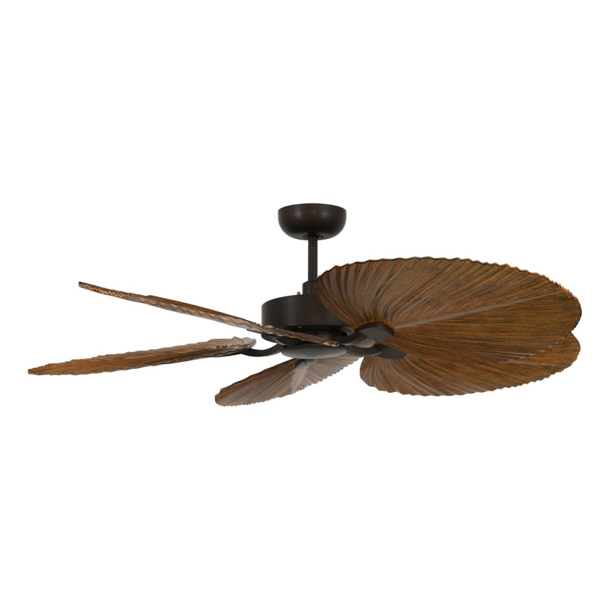 Lucci Air 21065549 - Ventilatore da soffitto BALI diametro 132 cm marrone + telecomando
