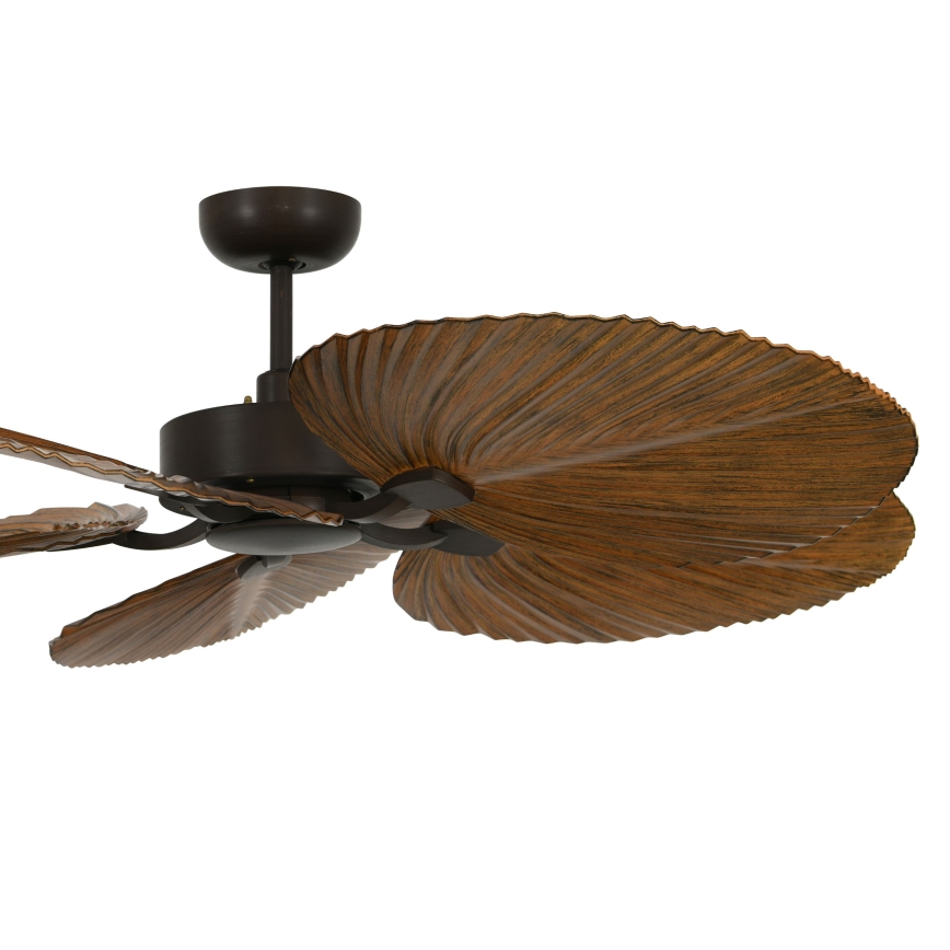 Lucci Air 21065549 - Ventilatore da soffitto BALI diametro 132 cm marrone + telecomando