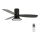 Lucci Air 210662 - Ventilateur de plafond à intensité variable FLUSSO 1xGX53/18W/230V bois/noir + télécommande