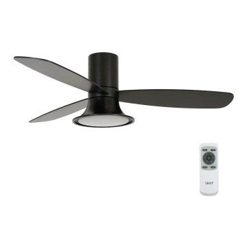 Lucci Air 210662 - Ventilatore da soffitto dimmerabile a LED FLUSSO 1xGX53/18W/230V legno/nero + telecomando