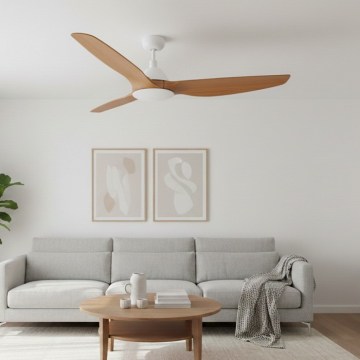 Lucci air 211011 - Deckenventilator AIRFUSION TYPE A Ø 152 cm braun/weiß + Fernbedienung