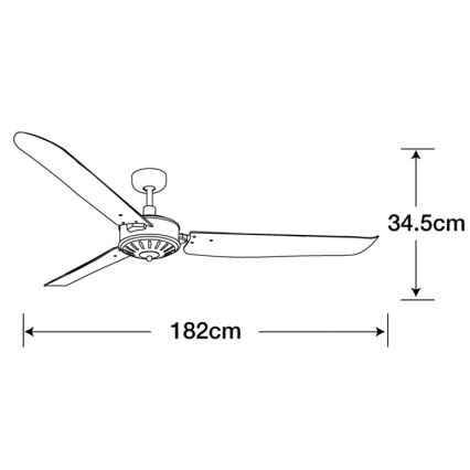 Lucci Air 211022 - Deckenventilator AIRFUSION CAROLINA braun
