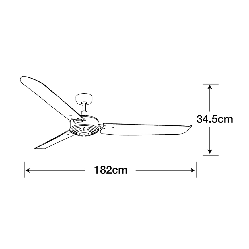 Lucci Air 211022 - Deckenventilator AIRFUSION CAROLINA braun