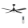 Lucci air 212899 - Ventilateur de plafond LED à intensité variable MOONAH 1xGX53/21W/230V noir + télécommande