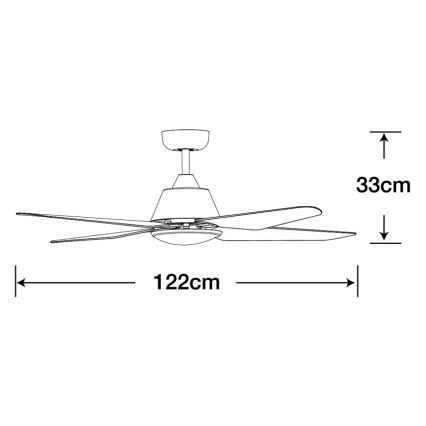Lucci Air 212998 - Plafoniera LED ARIA LED/18W/230V nero + telecomando