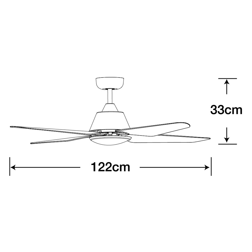 Lucci Air 212998 - Plafoniera LED ARIA LED/18W/230V nero + telecomando