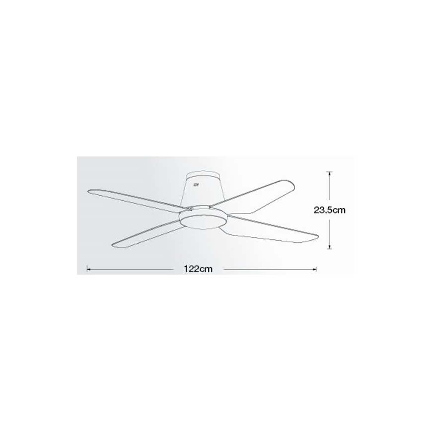 Lucci air 212999 - Ventilatore da soffitto AIRFUSION ARIA bianco + telecomando