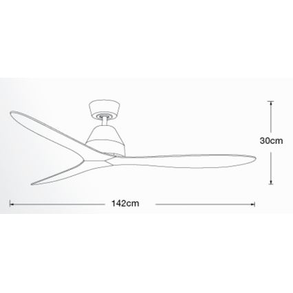 Lucci air 213044 - Ventilatore da soffitto WHITEHAVEN 1xGX53/18W/230V nero + telecomando