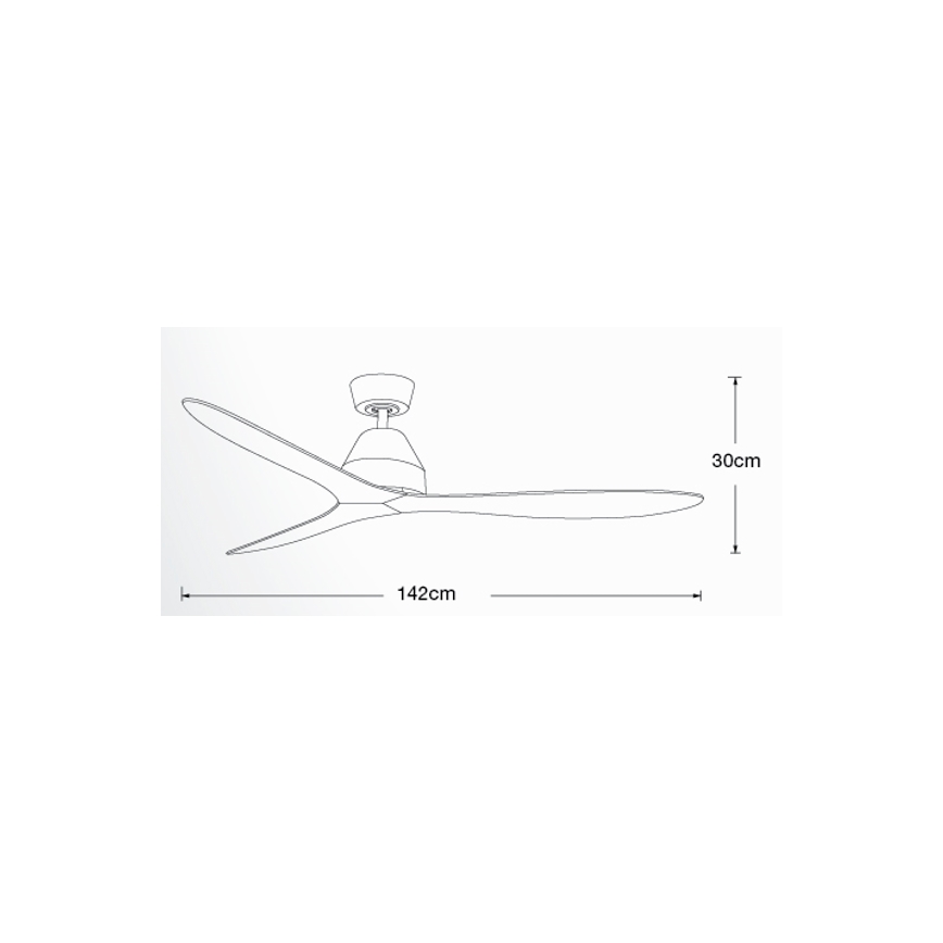 Lucci air 213044 - Ventilatore da soffitto WHITEHAVEN 1xGX53/18W/230V nero + telecomando
