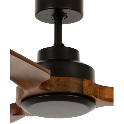 Lucci air 213051 - Ventilatore da soffitto SHOALHAVEN nero/marrone Ø 142 cm
