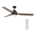 Lucci air 213054 - Ventilateur de plafond LED SHOALHAVEN GX53/17W/230V noir/paulownia + télécommande