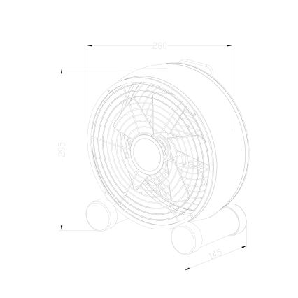 Lucci air 213121 - Ventilatore da tavolo BREEZE marrone