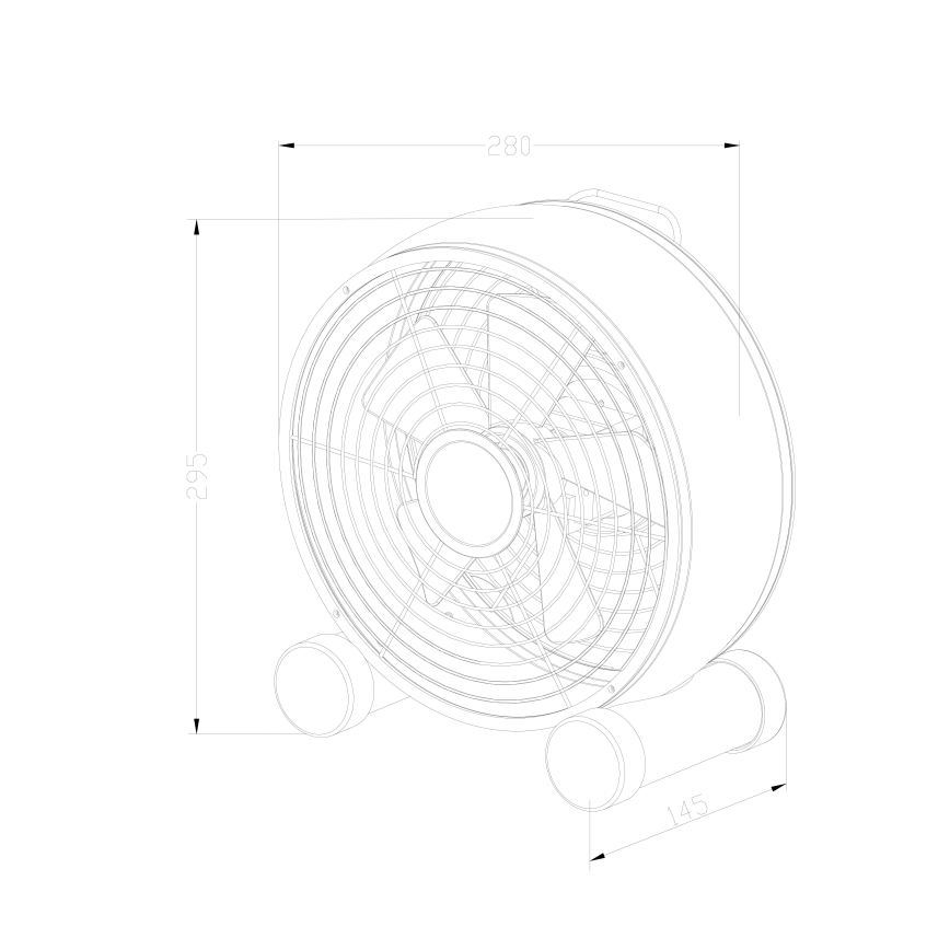 Lucci air 213121 - Ventilatore da tavolo BREEZE marrone