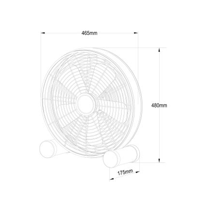 Lucci Air 213123EU - Bodenventilator BREEZE braun