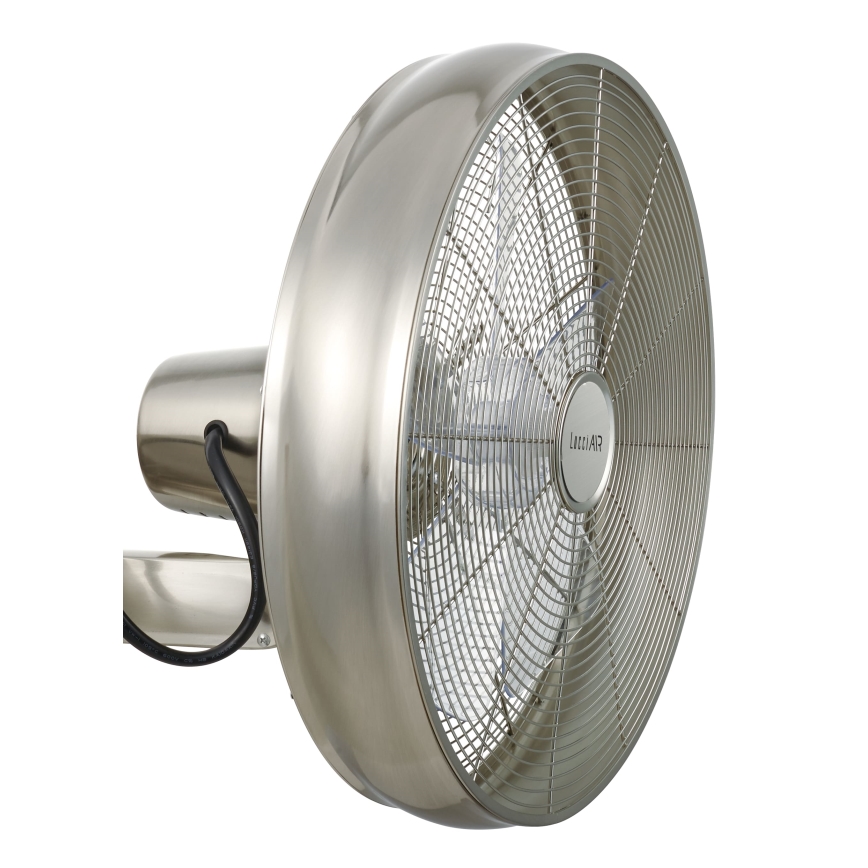 Lucci air 213126 - Ventilatore da parete BREEZE 55W/230V cromo opaco + telecomando