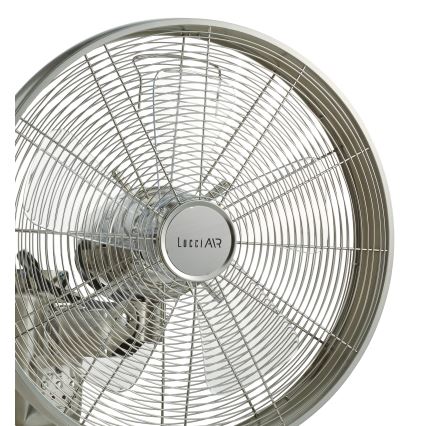 Lucci air 213126 - Ventilatore da parete BREEZE 55W/230V cromo opaco + telecomando