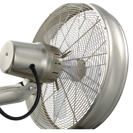 Lucci air 213126 - Ventilatore da parete BREEZE 55W/230V cromo opaco + telecomando