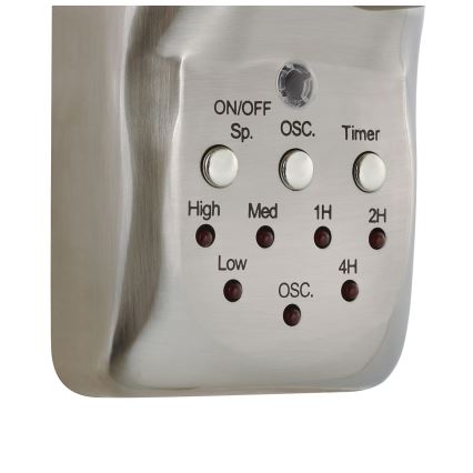 Lucci air 213126 - Ventilatore da parete BREEZE 55W/230V cromo opaco + telecomando
