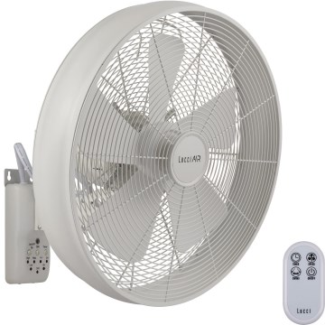 Lucci Air 213128EU - Ventilatore da parete BREEZE 55W/230V bianco + telecomando